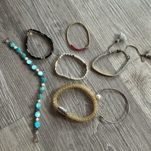 Set of seven beautiful bracelets